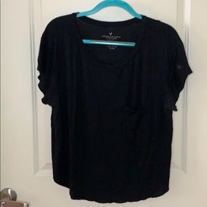 American Eagle black cropped top